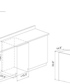 Empava EMPV-WC02D 29 Bottle Dual Zone Cooler Freestanding Wine Cellars, 15 Inch, Black and Stainless Steel 2
